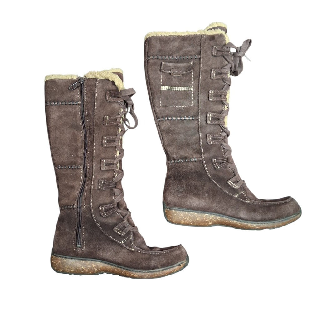 Timberland Earth Keepers Granby Brown Lined Suede boots Waterproof Women's 7 M